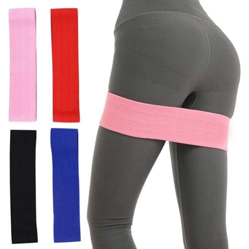Gym Yoga Fitness Hip Glute Leg Exercise Training Elastic Resistance Loop Band 5 Level Rubber Training Pull Rope Gym Equipment