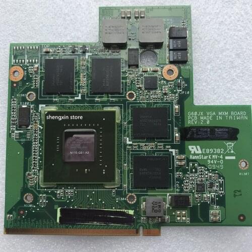 GTX360M GTX 360M Graphic Video VGA card N11E-GS1-A3 1GB FOR ASUS G60JX PN 60-NYLVG1000-C11