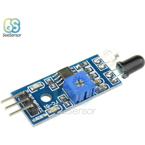 IR Infrared Obstacle Avoidance Sensor Module for Arduino Smart Car Robot 3-wire Reflective Photoelectric DC 3.3V-5V