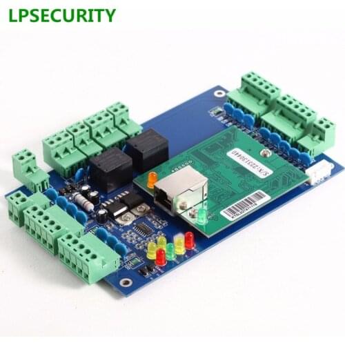 LPSECURITY control acceso Controlador de red 2 TCP/IP. Tarjeta, huella, teclado, tarjeta. 2 relays door access controller