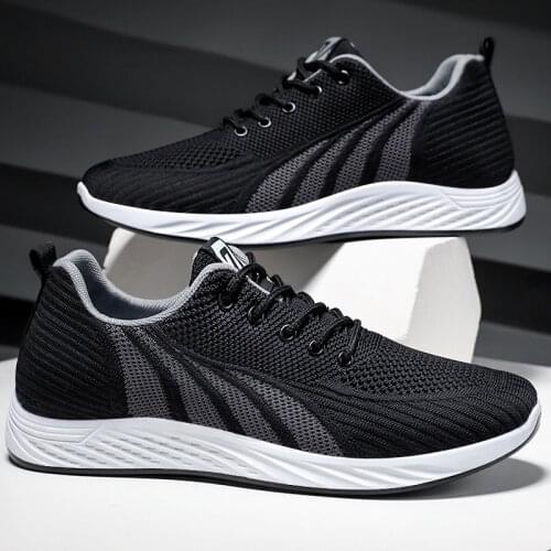 Men Shoes Casual Breathable Lightweight Male 2021 New Trend Sports Shoes Male Air Cushion Mesh Sneakers Sketcher Big Size 39-44