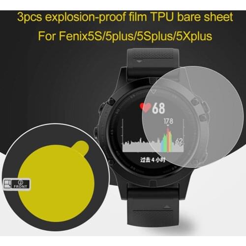 New Arrival 3Pcs Shatterproof TPU Screen покровитель for Garmin Fenix 5/5 Plus/5S/5S Plus/5X