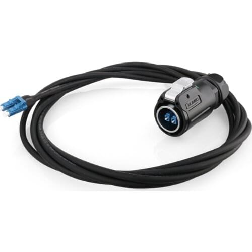 LP24 Fiber connector IP67 Optic fiber plug and socket M24 waterproof fiber connector Fiber optic plug and socket