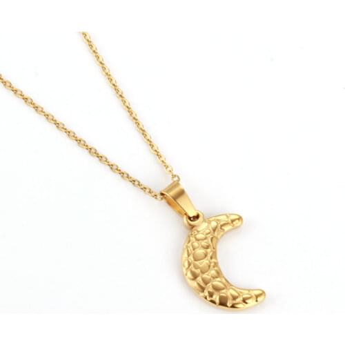 OUFEI Moon Necklace Woman Accesories Stainless Steel Jewelry For Woman 2020 Fashion Jewellery Chocker Chain Free Shipping