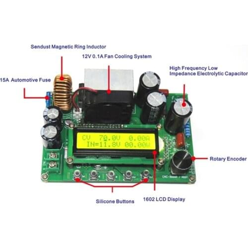P15D DPX800S DC-DC NC CV CC Booster Module Boost 12V~120V 0-15A Adjustable MPPT