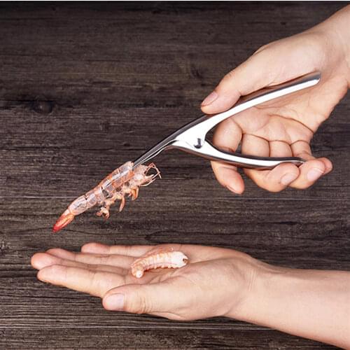 Stainless Steel Shrimp Practical Gadget Peeler Prawn Shrimp Fishing Knife Lobster Shell Remover Peel Device Kitchen Seafood Tool