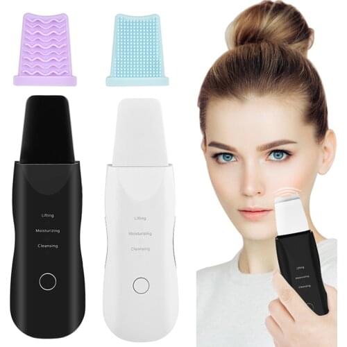 Vibrate Ultrasonic Deep Face Cleaning Machine Skin Scrubber Blackhead Acne Remover Reduce Wrinkles Facial Whitening Lifting Tool