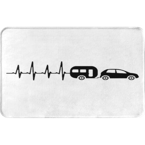 Heartbeat Caravan 819 Bath Mat Carpet Door Mat 50x80cm Doormat Carpet For Bedroom Foam Mat