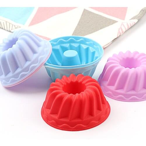 Cake Silicone Mold Fondant Pan 3D Muffin Cupcake Pumpkin Form Kitchen Baking Pastry Tools Cake Decorating Tools 6/12PCS/Pack