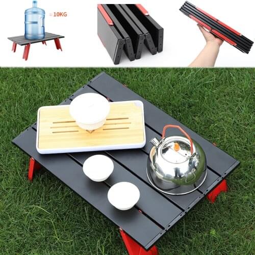 41x29x13cm Outdoor Picnic Folding Desk Ultralight Portable Folding Table Tent Table Aluminum Alloy Table For Fishing Desk New