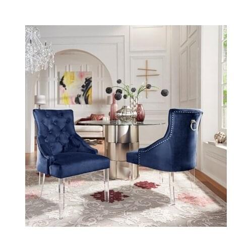 Chinafurniture Nordic designer single back chair American pull button living room, dining room chair leisure negotiation chair