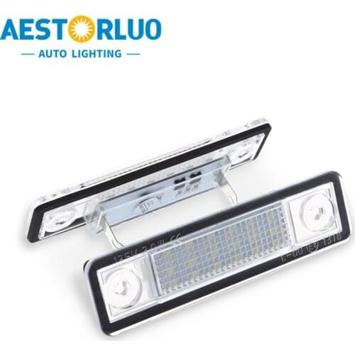 2pcs Error Free Factory Supply LED License Plate Light Lamp For Opel Corsa B Astra F G Omega Zafira Signum Vectra B White 12V
