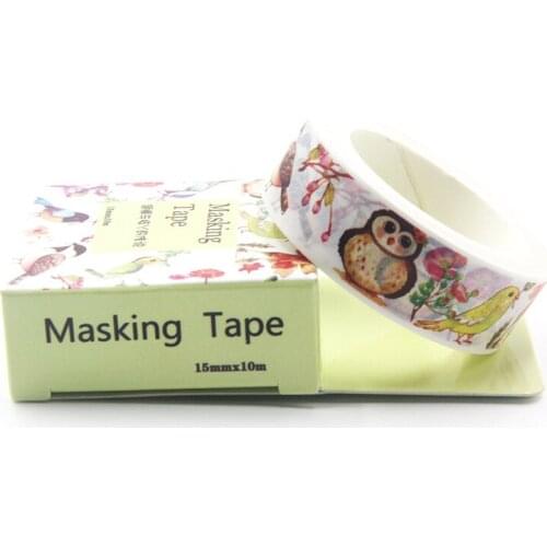 1PCS New Size 15mm*10m New Creative Cartoon Wings And Branches DIY Paper Washi Tape Decorative Adhesive Masking Tape Stickers