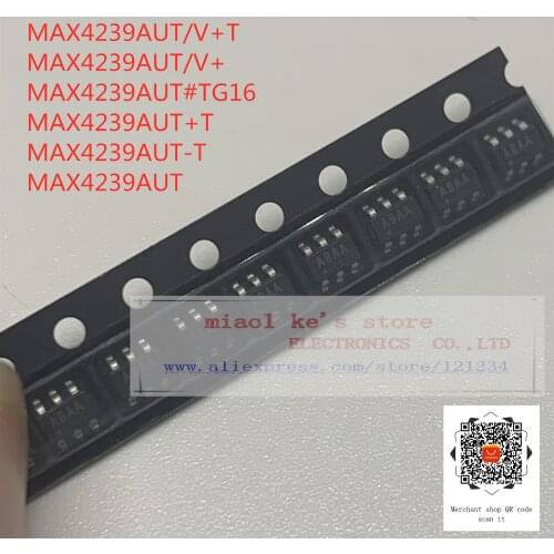[10pcs] New original: MAX4239AUT/V+T MAX4239AUT/V+ MAX4239AUT#TG16 MAX4239AUT+T MAX4239AUT-T MAX4239AUT - IC OPAMP GP 6.5MHZ RRO