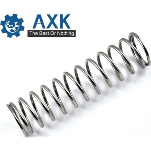 50pcs/Lot 1.0*15*10-50 Small Coil Compression Spring,Stainless Steel Springs,Small Spot Micro Compression Spring For 3D Printer