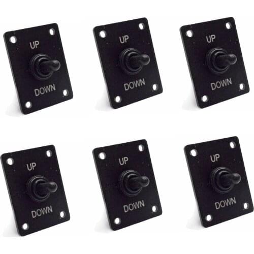 6 Pieces Marine Boat 15AMP 12VDC 3 Terminal Momentary Rocker Switch Off On