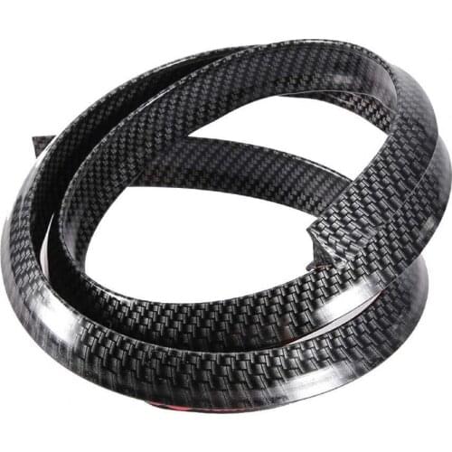 AGETUNR Universal Wheel Fender Carbon Texture Rubber Anti-scratch Fender Flares For Vehicles Protection Sticker Decorative Strip