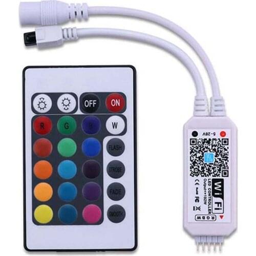 DC5V -28V Wireless WiFi Controller,RGB/RGBW IR RF LED Controller For 5050 WS2811 WS2812B Pixel Led Strip Magic Home Pro APP