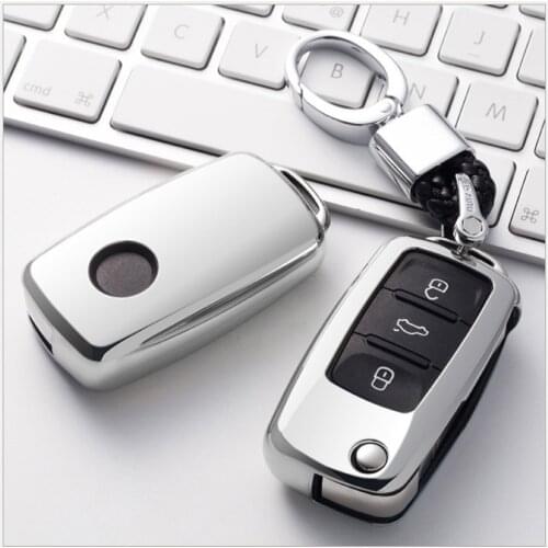 TPU Car Key Protection Case Cover For Skoda Octavia 2 A5 3 A7 RS 1 Karoq Fabia 2 Kodiaq Rapid Superb 3 For Seat Leon Ibiza Ateca