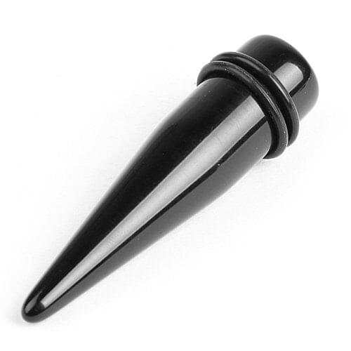 Black Acrylic Expander Taper Ear Stretching Plug Piercing Tunnel Body Jewelry 16mm