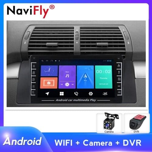 EU Stock HD1280*720 Android For 5 Series BMW E39 X5 E53 Car Radio Multimedia Video Player Navigation GPS 2 din dvd WIFI Canbus