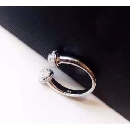 Hot Brand Pure 925 Sterling Silver Jewelry For Women Rings Open Ring Wedding Jewelry Ring Luxury