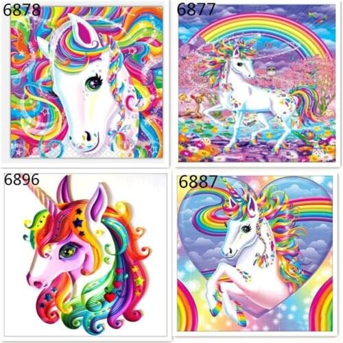 DIY Visions Horse Diamond Picture Animal Mosaic Round Diamond Embroidery Square Diamond Decorative Hanging Painting