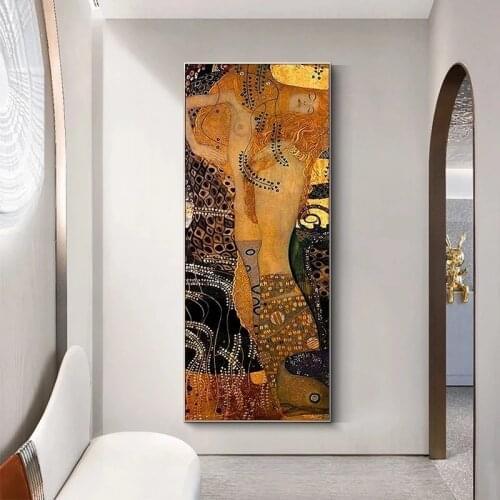 Famous Gustav Klimt Canvas Paintings Classical Prints and Posters Abstract Wall Art Pictures for Living Room Home Decor Unframed