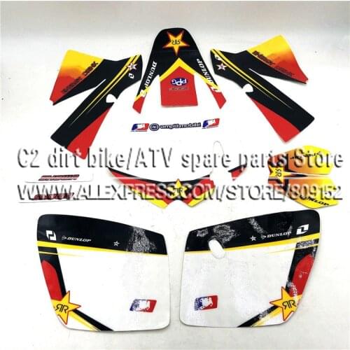 SX 50CC 50 50SX PLASTICS COVER KIT ORANGE KTM50 SENIOR JUNIOR JR SR Graphics sticker 3M decal for dirt bike/pit bike