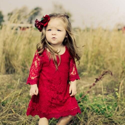 Lace Half Sleeve Girls Dress Spring Girls Clothes Flower Childrens Summer Clothing White Easter Dress For Girls Communion Gown