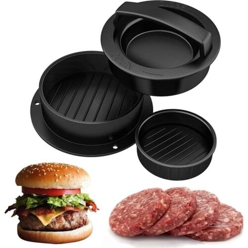 Kitchen Round Shape Hamburger Meat Press Non-Stick Beef Grill Hamburger Press Patty Maker Mold Mould Tool Cutlets Meat Tools