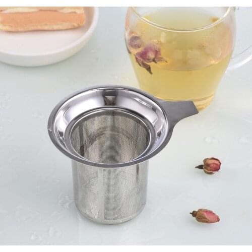 1pcs Multi Purpose 304 Stainless Steel Reusable Coffee Herb Filter Tea Strainer Loose Leaf Diffuser Kitchen supplies
