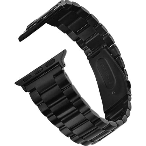 Compatible with Apple Watch 5 4 44mm 40mm Band Solid Stainless Steel Business Strap for iWatch 1 2 3 38mm 42mm Wrist Bracelet