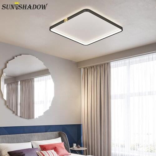 Modern Led Chandelier Black Color Ceiling Chandelier For Living room Bedroom Dining room Kitchen Indoor Ceiling Lighting Fixture