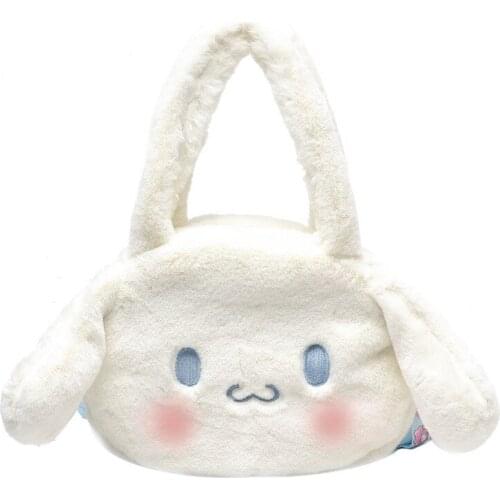 Cute plush big-eared dog soft cute female shoulder bag cartoon toy doll beam mouth female bag student handbag coin purse
