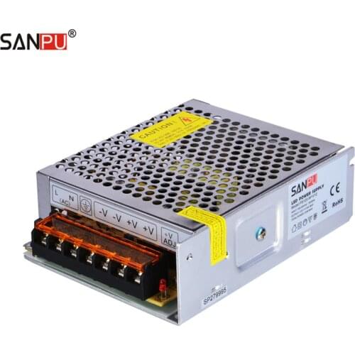 SANPU SMPS 120w 12v LED Driver 220v 110v ac to dc Lighting Transformer 10amp Constant Voltage Switching Power Supply Indoor Use