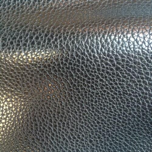 Hight quanlity synthetic PU lichi pattern leather raw material