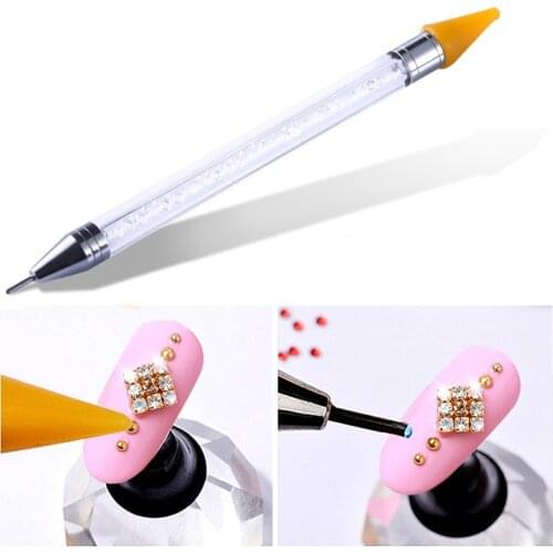 High Quality Crystal Pick Up Pencil Flatback Rhinestones Picking Up Tools DIY Beads Studs Picker Clothes Diamond Picker B1145