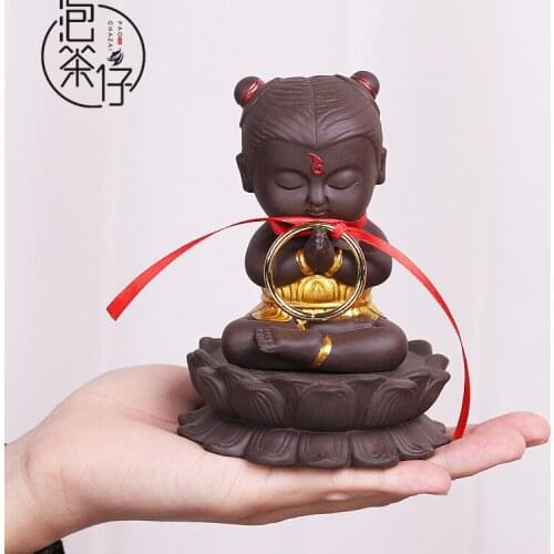 Zha personality zen violet arenaceous can raise pet boutique tea tea tea sets tea play small place lovely decoration