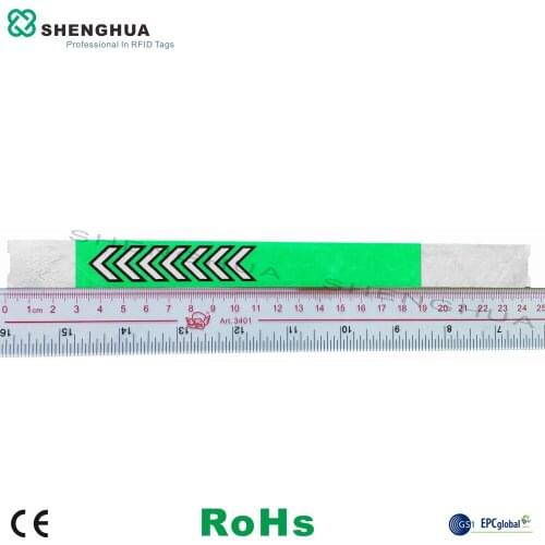 10pcs/pack RFID Passive Wristband Disposable UHF Label Sticker Tag Tyvek Green For Party Event Access Control