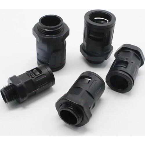 10PCS/Lot AD10 AD13 AD15.8 AD18.5 AD21.2 AD25 AD28.5 AD34.5 Plastic corrugated pipe joint. cable gland