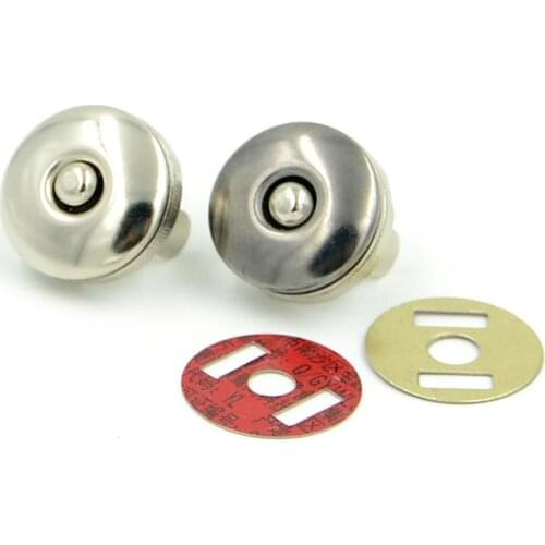 5pcs 17mm Eyelets Shape Strong Magnetic Snap Fasteners Clasps Buttons For Handbag Purse Wallet Craft Bags Parts Accessories DIY