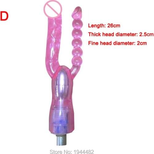 Automatic Sex Machine Gun Accessories,Vaginal Plug Double Headed Dildo Anal Plug For Gay Sex Machine Dildo Sex Toys Masturbation