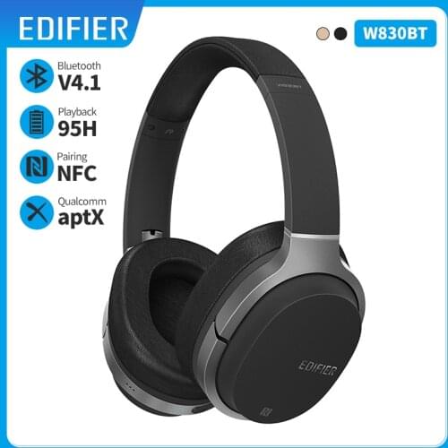 EDIFIER W830BT Wireless Headphones Bluetooth v4.1 wireless earphone aptX codec NFC tech with 95 hours of playback