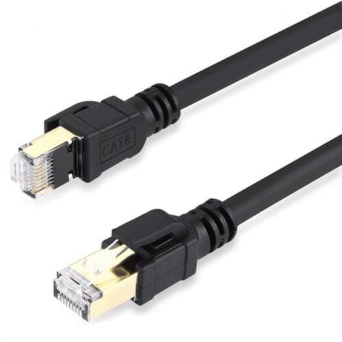 Cat8 Rj45 Speed Network Cat 8 Ethernet Cable LAN Network Cable 40Gbps 2000Mhz 26AWG 1m 2m 3m 5m 10m 20m 30m For Router Modem