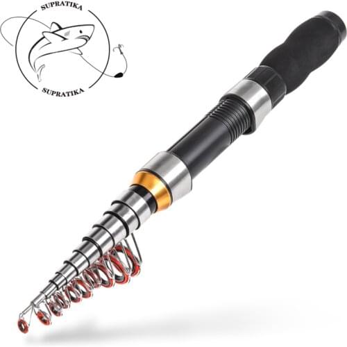 FRP Mini Fishing Rod Ice Fishing 1.0m 1.2m 1.5m 1.7m 1.9m 2.1m 2.3m Portable Telescopic Carp Tackle Tool Outdoor Fishing Pole