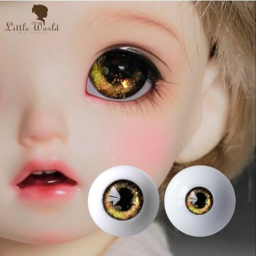 BJD doll eye Small iris Flash pupil 10\12\14\16\18\mm small iris semicircle with handle flash pupil eye accessories