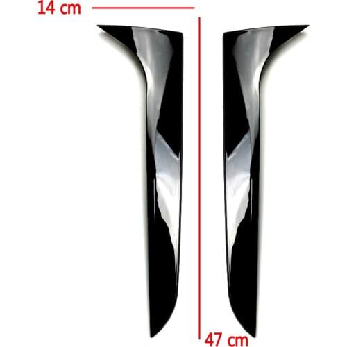 Gloss Black Rear Window Side Spoiler Wing For Audi A4 B8 Allroad Avant 2009 2010 2011 2012- 2016 Car-styling Auto Accessories