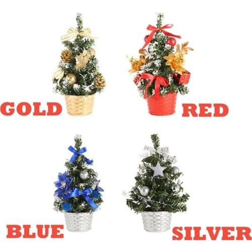 Artificial Tabletop Mini Christmas Tree Decorations Festival Miniature Tree 20cm
