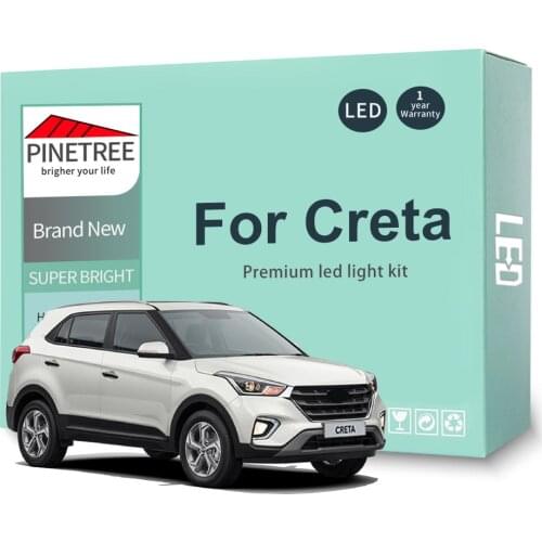 11Pcs Led Interior Light Kit For Hyundai Creta 2015 2016 2017 2018 2019 2020 LED Bulbs Dome Map Reading Canbus